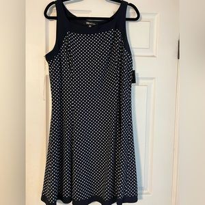 Navy/white Anne Klein XL dress